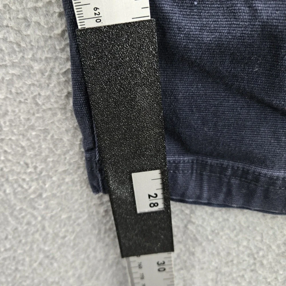CAT Men Pants 34X30 Navy Blue Khakis Twill Workwear Button Zipper Logo 28